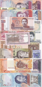 World Notes Collectible Lot Set 20 Pcs From 9 Countries All UNC