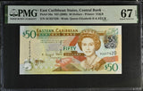East Caribbean 50 Dollars ND 2008 P 50 a Superb Gem UNC PMG 67 EPQ