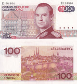 Luxembourg 100 Francs 1980 P 57 a AUnc