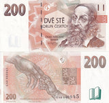Czech Republic 200 Korun 1998 P 19 e SERIES G UNC