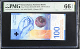 Switzerland 100 Franken 2018 ND 2019 P 77Ab Gem UNC PMG 66 EPQ
