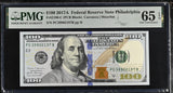 United States 100 Dollars USA 2017A P 548 Philadelphia Gem UNC PMG 65 EPQ