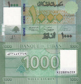 Lebanon 1000 Livres 2016 Hybrid series K228 P 90 c UNC LOT 3 PCS
