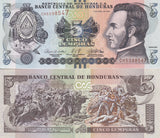 Honduras 5 Lempiras 2022 P 98 e UNC