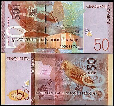 Saint Thomas & Prince 50 Dobras 2016 P 73 Sao Tome UNC