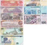 Honduras Set 9 UNC 1-200 500 Lempiras 2022-2024 P 96 97 98 99 100-114 P New