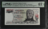Argentina 10 Pesos ND 1983-1984 P 313 a Superb Gem UNC PMG 67 EPQ
