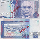 Cape Verde 500 Escudos 1989 P 59 Specimen UNC
