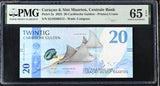 Curacao & Sint Maarten 20 Gulden 2025 P 2 a Gem UNC PMG 65 EPQ