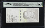 Venezuela 200000 Bolivares 2020 ND 2021 P 112 a Superb Gem UNC PMG 67 EPQ