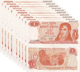 Argentina 1 Peso ND 1974 P 293 XF LOT 10 PCS