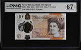 Great Britain 10 Pounds 2016 P 395 a Polymer Superb Gem UNC PMG 67 EPQ