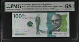 Colombia 100000 Pesos 2020 ND 2022 P 463 d Superb Gem UNC PMG 68 EPQ TOP POP