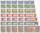 Laos Set 7 X LOT 5 = 35 UNC 1 5 10 20 50 100 500 KIP Random Date P 25 26 27-P 31