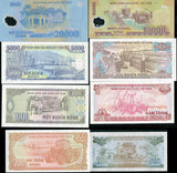 Vietnam Set 8 UNC 100 200 500 1000 2000 5000 10000 20000 D Random Year P 100-120