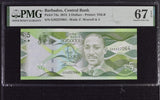 Barbados 5 Dollars 2013 P 74 a Superb Gem UNC PMG 67 EPQ