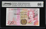 Guernsey 20 Pounds ND 2023 P 58Aa Gem UNC PMG 66 EPQ
