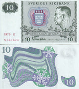 Sweden 10 Kronor Mixed Year P 52 UNC