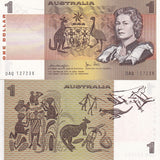 Australia 1 Dollar 1983 P 42 c Knight & Stone QEII UNC Aboriginal paintings