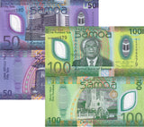 Samoa SET 5 UNC 5 10 20 50 100 Tala ND 2023 2025 Polymer P 47 48 49 NEW