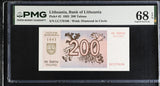 Lithuania 200 Talonu 1993 P 45 Superb Gem UNC PMG 68 EPQ