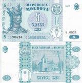 Moldova 5 Lei 2005 P 9 d UNC