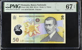 Romania 50 Lei 2020 P 120 j Polymer Superb Gem UNC PMG 67 EPQ