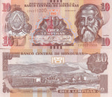 Honduras 10 Lempiras 2024 P 99 Revise Design UNC