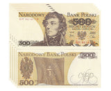 Poland 500 Zlotych 1982 P 145 d AUnc LOT 5 PCS