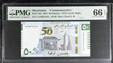 Mauritania 50 Ouguiya 2023 Commemorative P 28 a Gem UNC PMG 66 EPQ