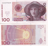 Norway 100 Kroner 1998 P 47 a UNC , Kirsten Flagstad, Theater