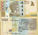 Albania 5000 Leke 2017 P 80 a UNC