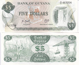 Guyana 5 Dollars 1992 P 22 f UNC