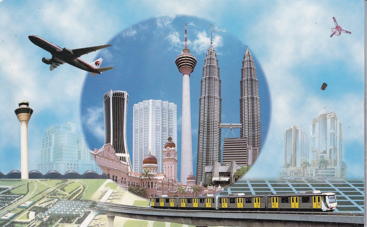 Malaysia 50 Ringgit 1998 Commemorative Polymer P 45 UNC With Folder