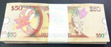 Guyana 50 Dollars ND 2016 P 41 Commemorative UNC LOT 100 Pcs 1 Bundle