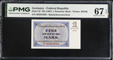Germany Federal Republic 1 Deutsche Mark ND 1967 P 28 Superb Gem UNC PMG 67 EPQ