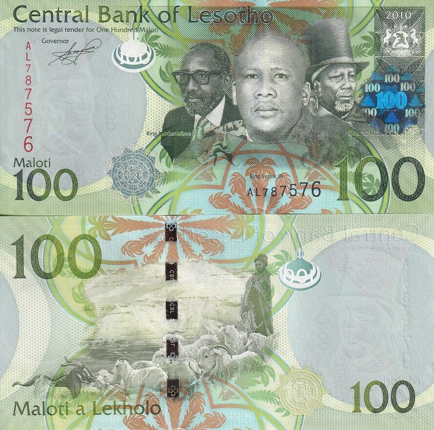 Lesotho 100 Maloti 2010 P 24 a UNC