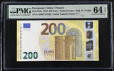 Euro 200 Euro France 2019 P 25 u Choice UNC PMG 64 EPQ