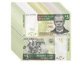 MALAWI 5 KWACHA 2005 P 36 c UNC LOT 10 PCS