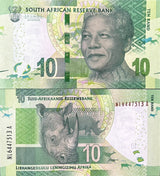 South Africa 10 Rand ND 2016 P 138 b Sign L. Kganyago UNC
