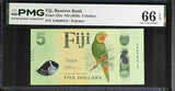 Fiji 5 Dollars ND 2026 P 125 a Gem UNC PMG 66 EPQ