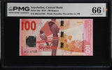 Seychelles 100 Rupees 2016 P 50 a Gem UNC PMG 66 EPQ , Graded Note