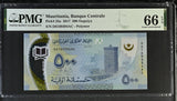 Mauritania 500 Ouguiya 2017 P 25 a Polymer Gem UNC PMG 66 EPQ