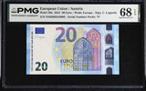 Euro 20 Euro Austria 2015 P 29 n Superb Gem UNC PMG 68 EPQ , WTM Europa