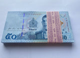 Thailand 50 Baht ND 2019 P 136 Random Signatures Unc Lot 100 Pcs 1 Bundle