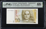 Germany 50 Deutsche Mark 1989 Replacement P 40 a* Superb Gem UNC PMG 68 EPQ