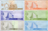 Venezuela Set 6 UNC 10K 20K 50K 200K 500K 1 Million Bolivare 2020/2021 P 109-114