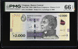 Uruguay 2000 Pesos Uruguayos 2020 P 99 b Gem UNC PMG 66 EPQ
