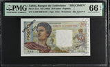 Tahiti 20 Francs ND 1963 P 21 cs SPECIMEN GEM UNC PMG 66 EPQ