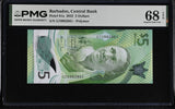 Barbados 5 Dollars 2022 POLYMER P 81 a Superb Gem UNC PMG 68 EPQ